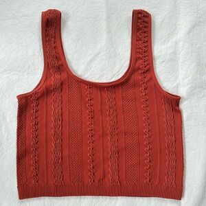 FreshWear (Buckle) Textured Bralette, Rust. Size: XS/S